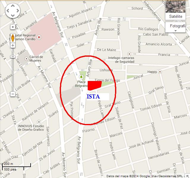 Ubicación del ISTA (google maps)
